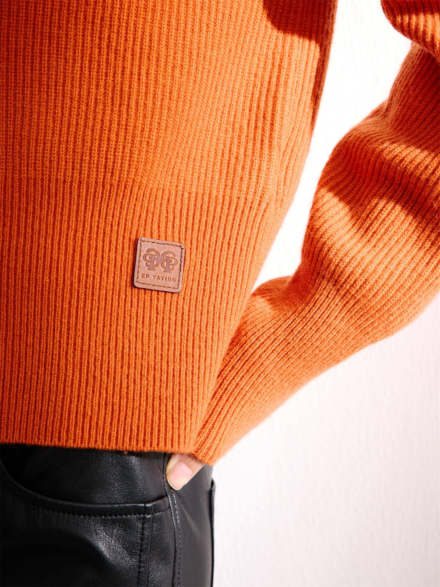 EP YAYING Wool Cashmere Knitted Cardigan