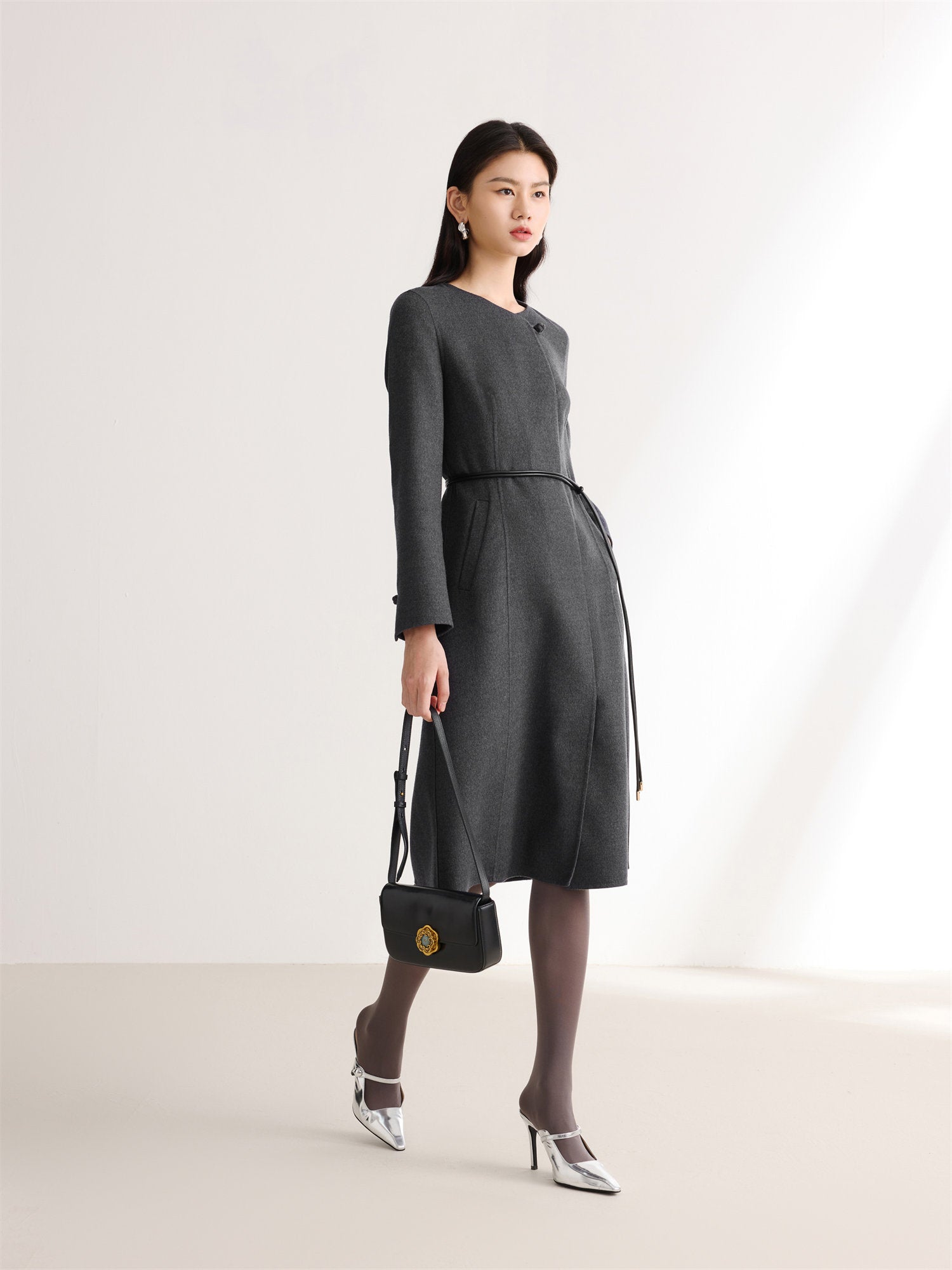 EP YAYING Double-Sided Wool Coat