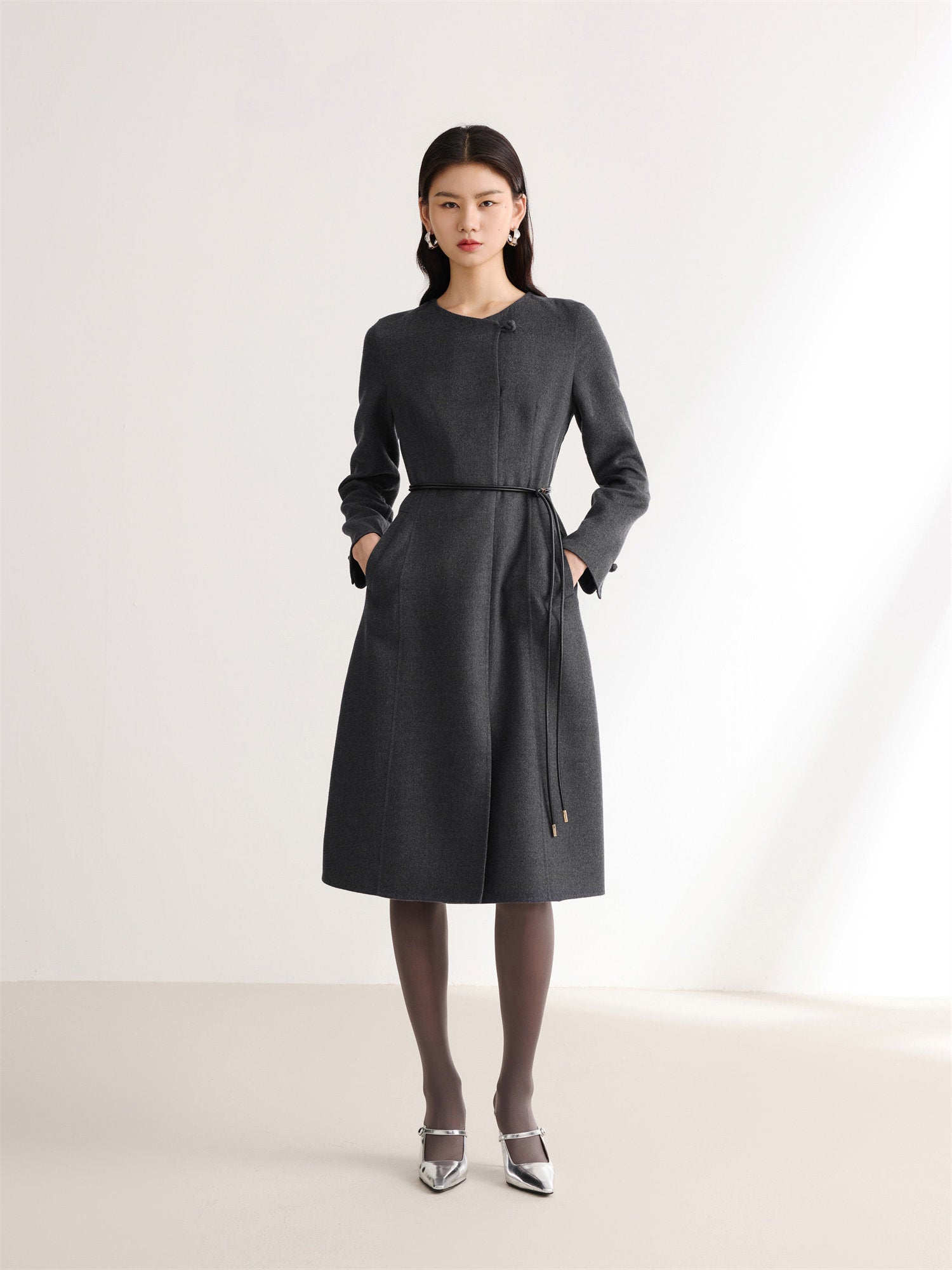 EP YAYING Double-Sided Wool Coat