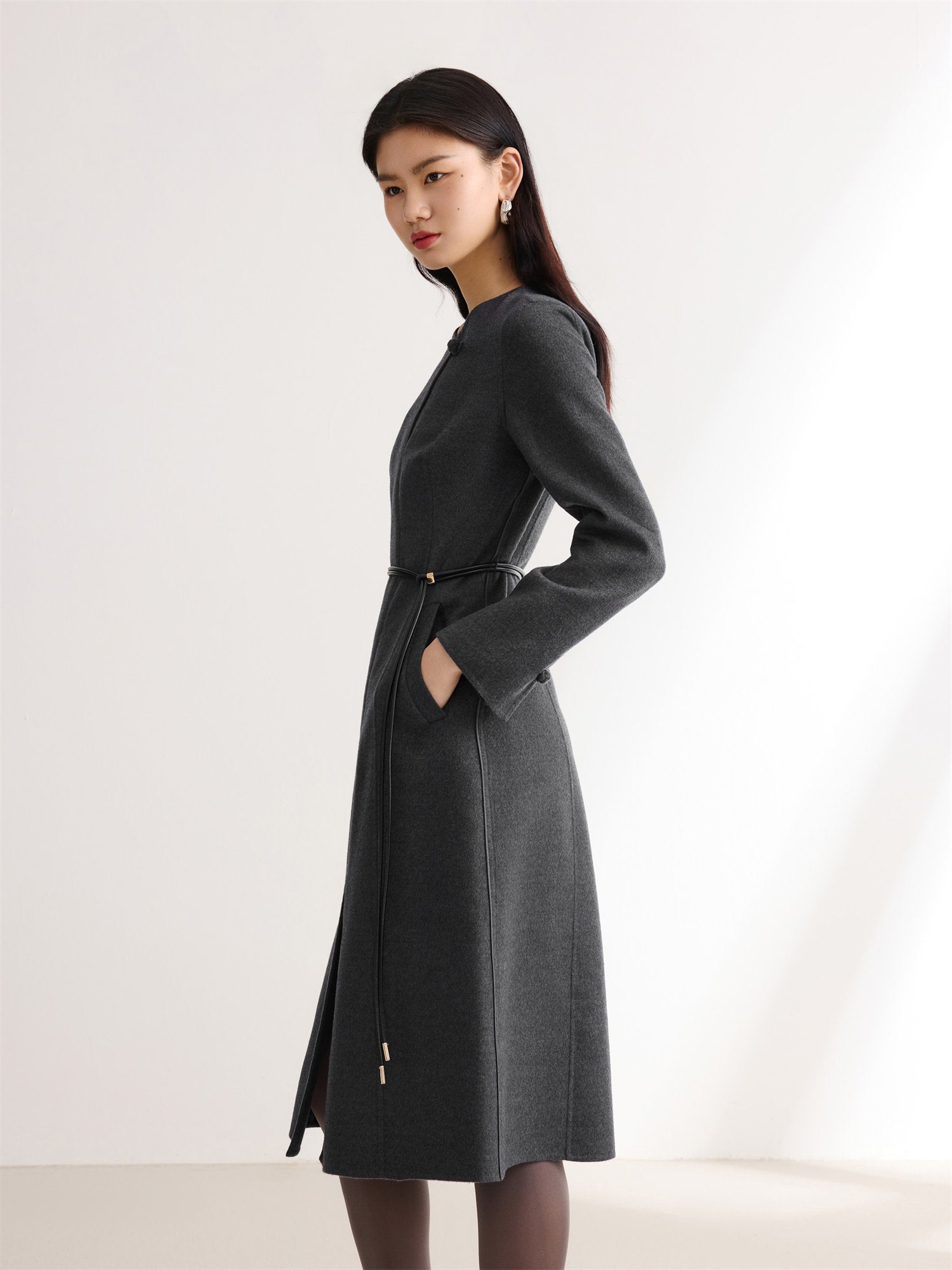EP YAYING Double-Sided Wool Coat