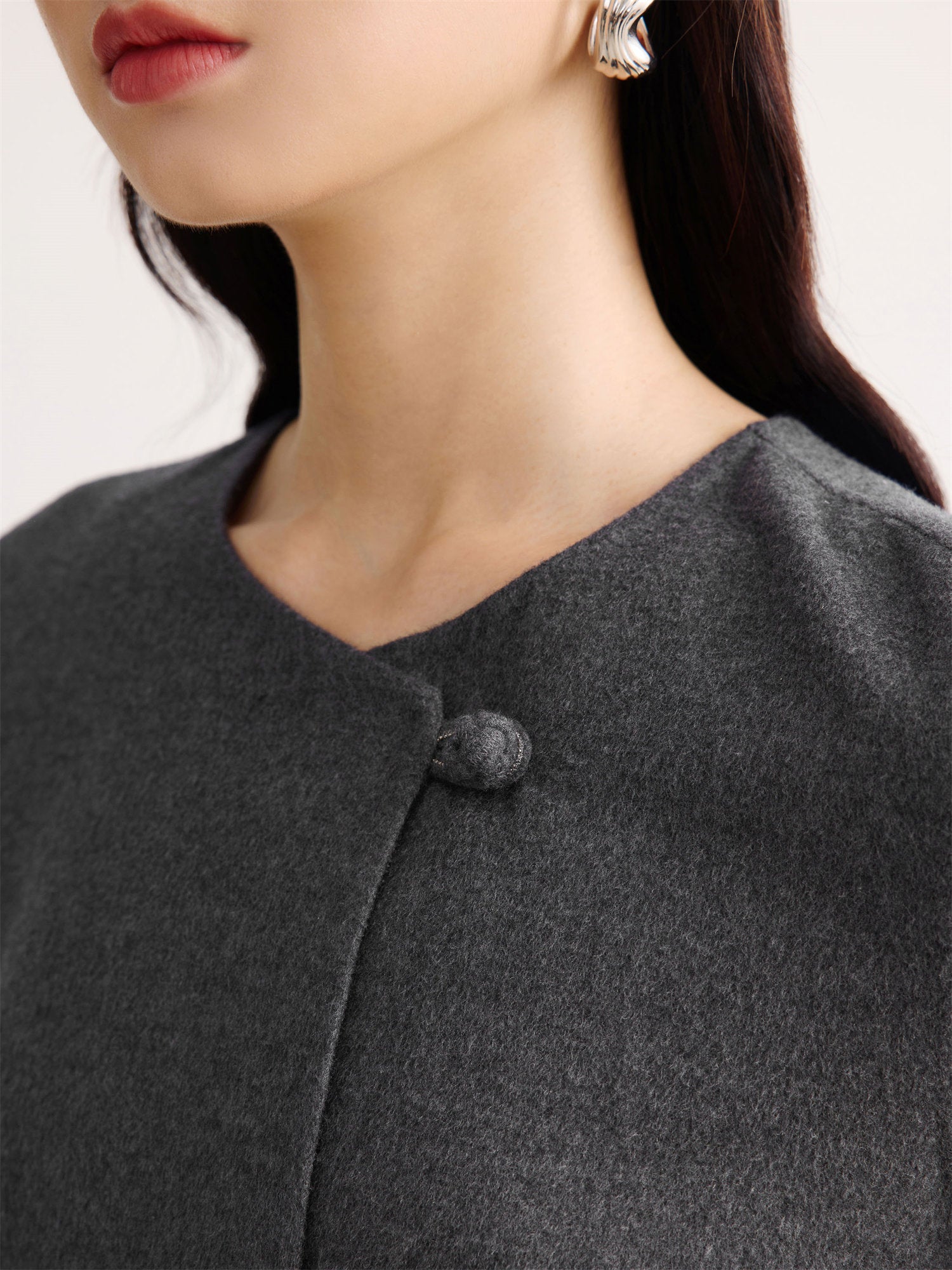 EP YAYING Double-Sided Wool Coat