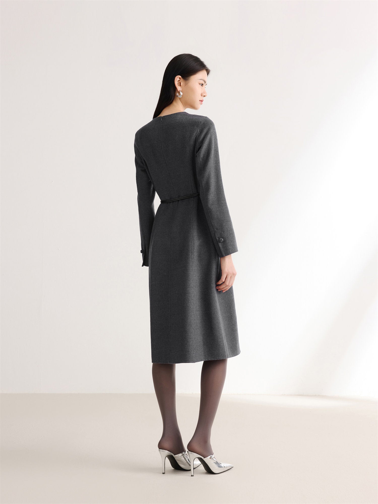 EP YAYING Double-Sided Wool Coat