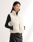 EP YAYING Cream Contrast Sleeve Hoodie