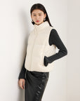 EP YAYING Cream Contrast Sleeve Hoodie
