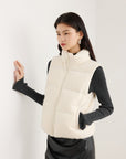 EP YAYING Cream Contrast Sleeve Hoodie