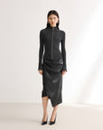 EP YAYING Black Fitted Top