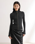 EP YAYING Black Fitted Top