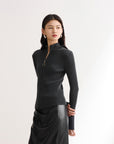 EP YAYING Black Fitted Top