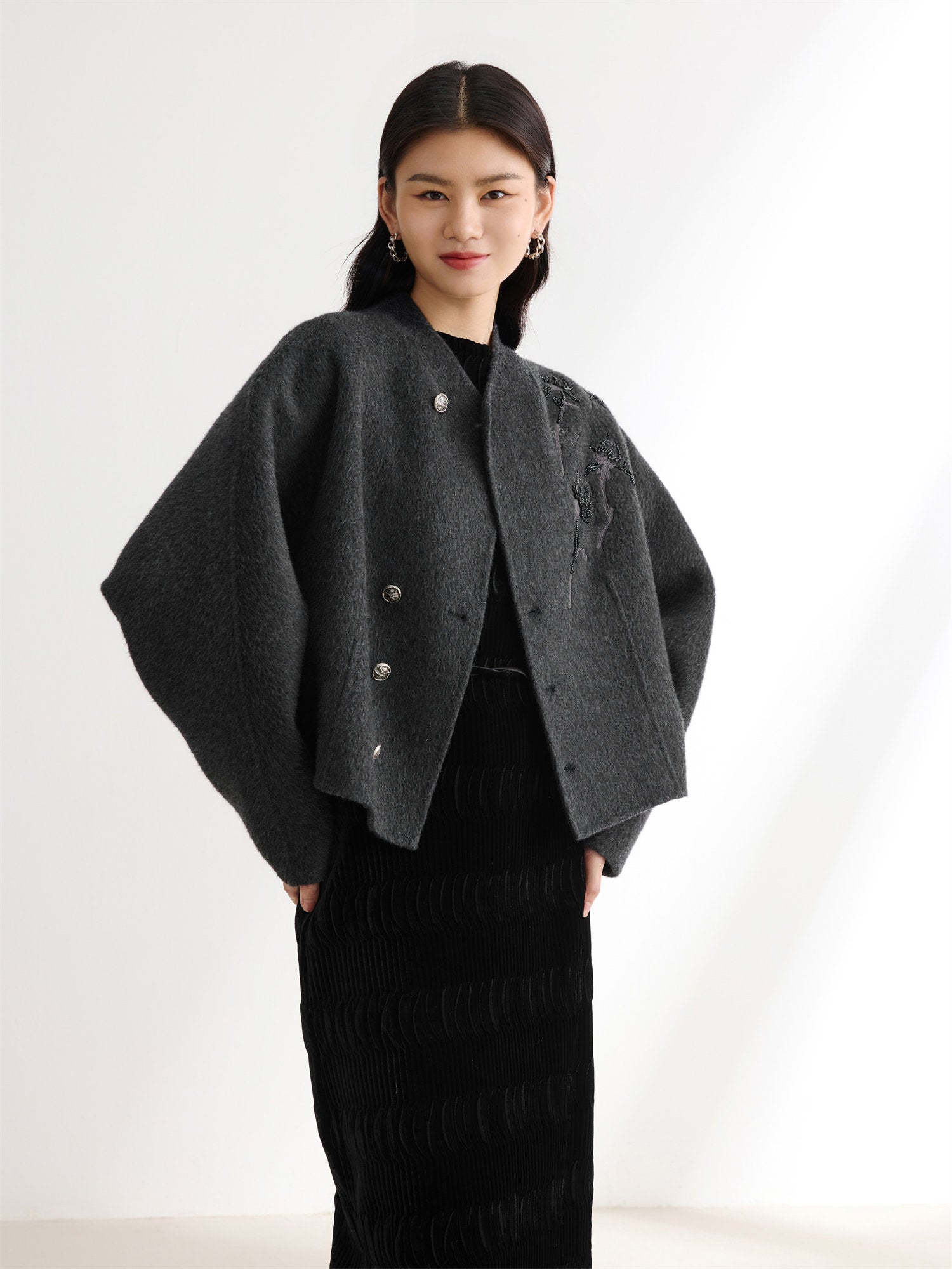 EP YAYING Sheep Wool National Style Coat