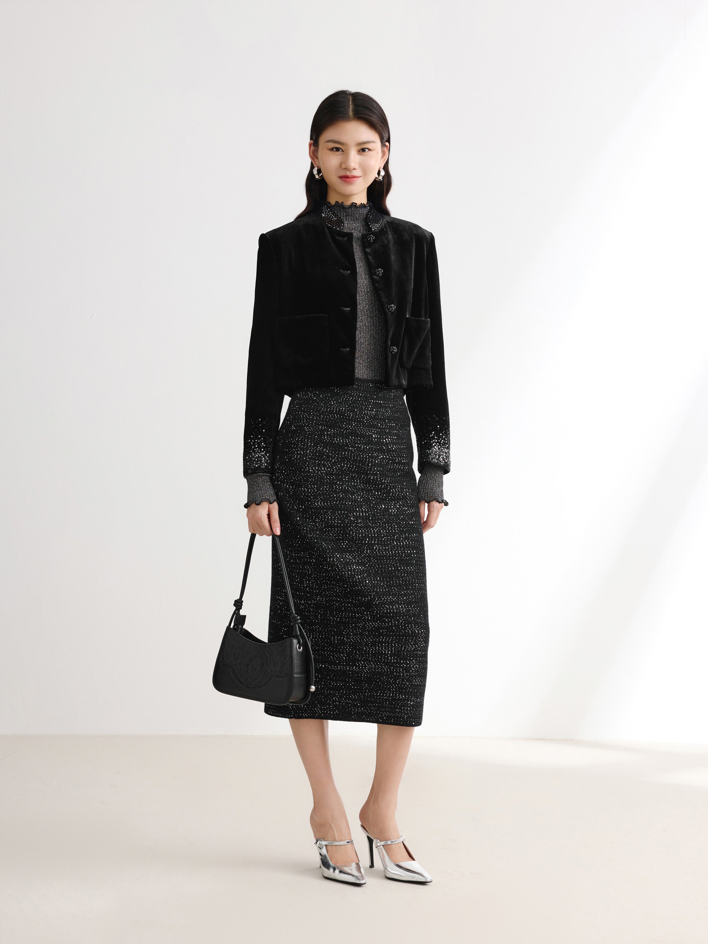 EP YAYING Black Blazer