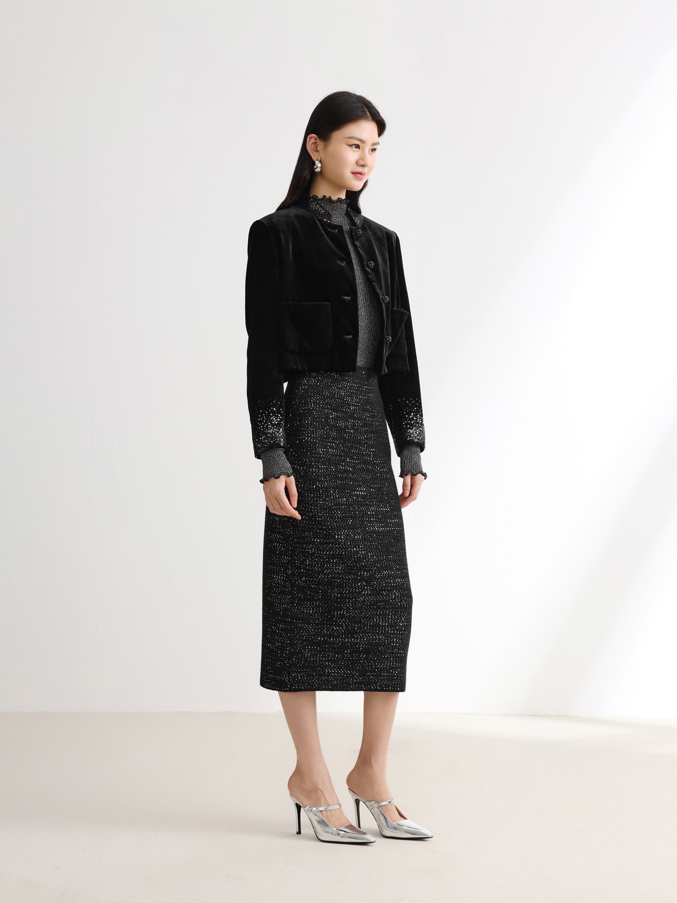 EP YAYING Black Blazer