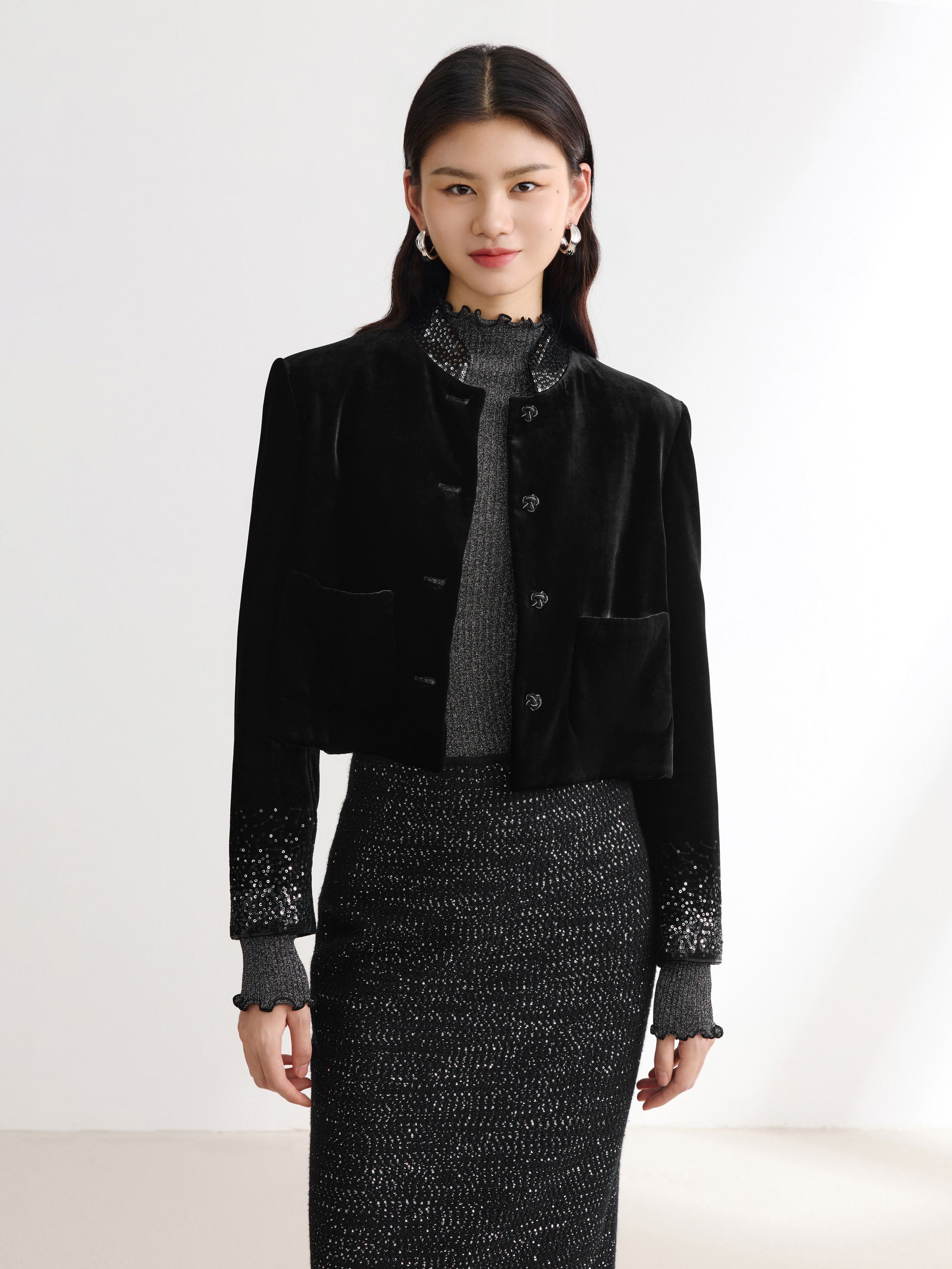 EP YAYING Black Blazer