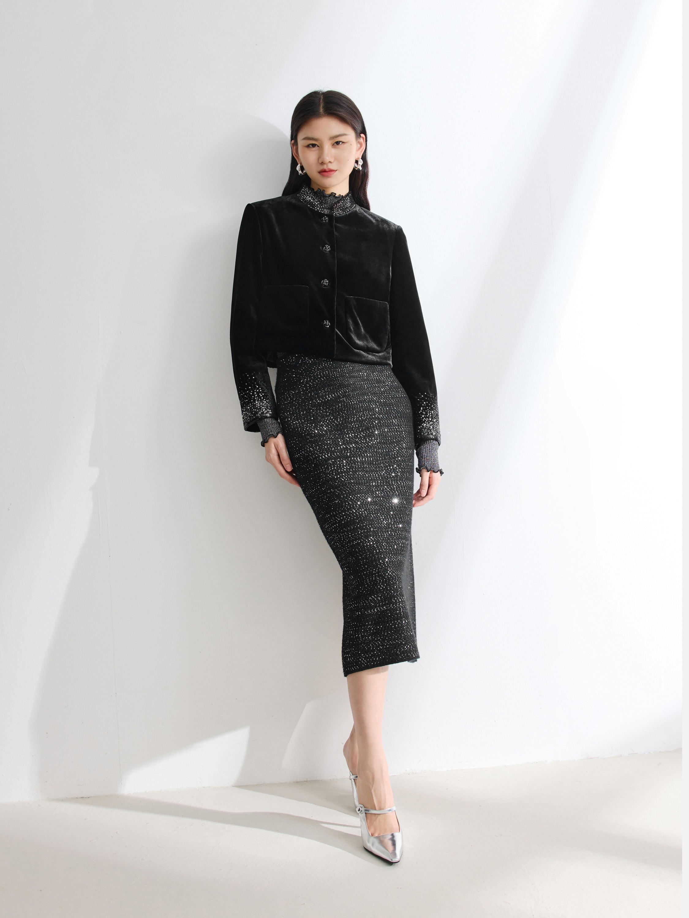 EP YAYING Black Blazer