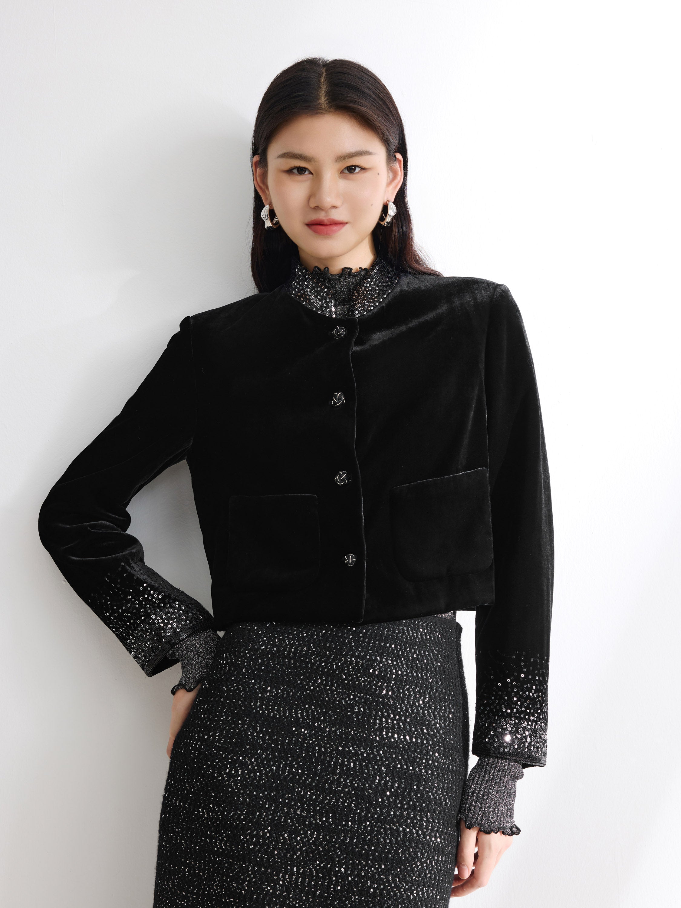 EP YAYING Black Blazer