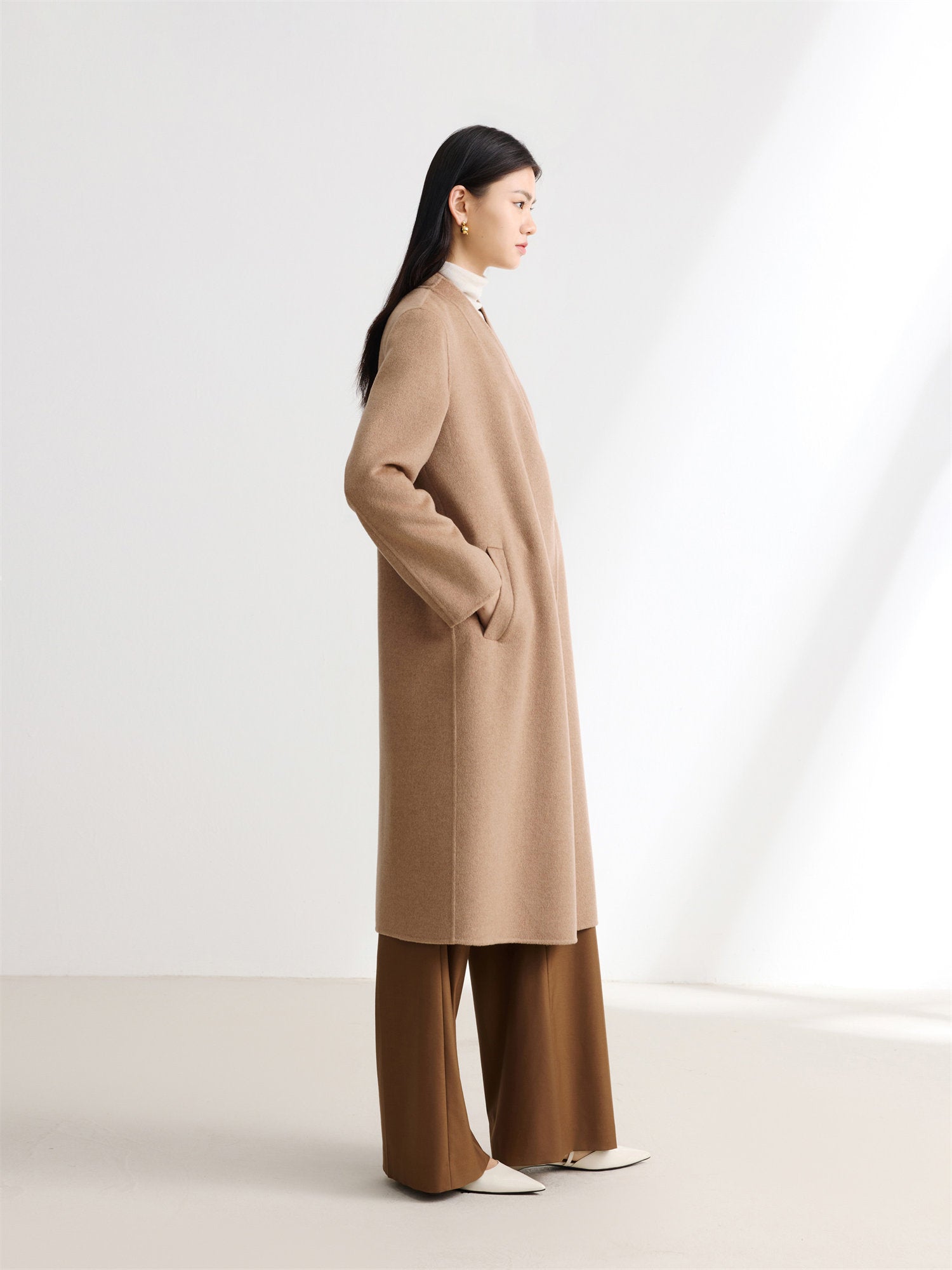 EP YAYING Alashan Cashmere Coat
