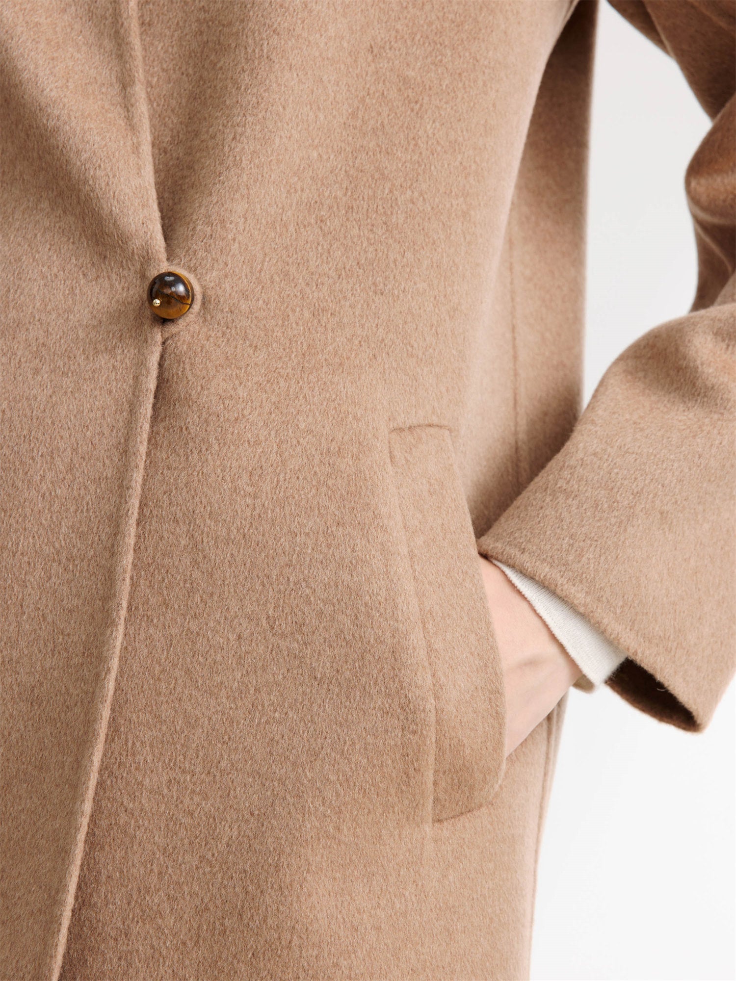 EP YAYING Alashan Cashmere Coat