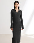 EP YAYING Black Long Sleeve Dress