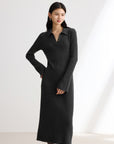 EP YAYING Black Long Sleeve Dress
