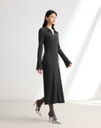 EP YAYING Black Long Sleeve Dress