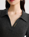 EP YAYING Black Long Sleeve Dress