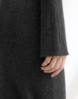 EP YAYING Black Long Sleeve Dress