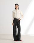 EP YAYING Black Straight Leg Pants