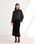 EP YAYING Mulberry Silk Neo-Chinese Jacquard Coat
