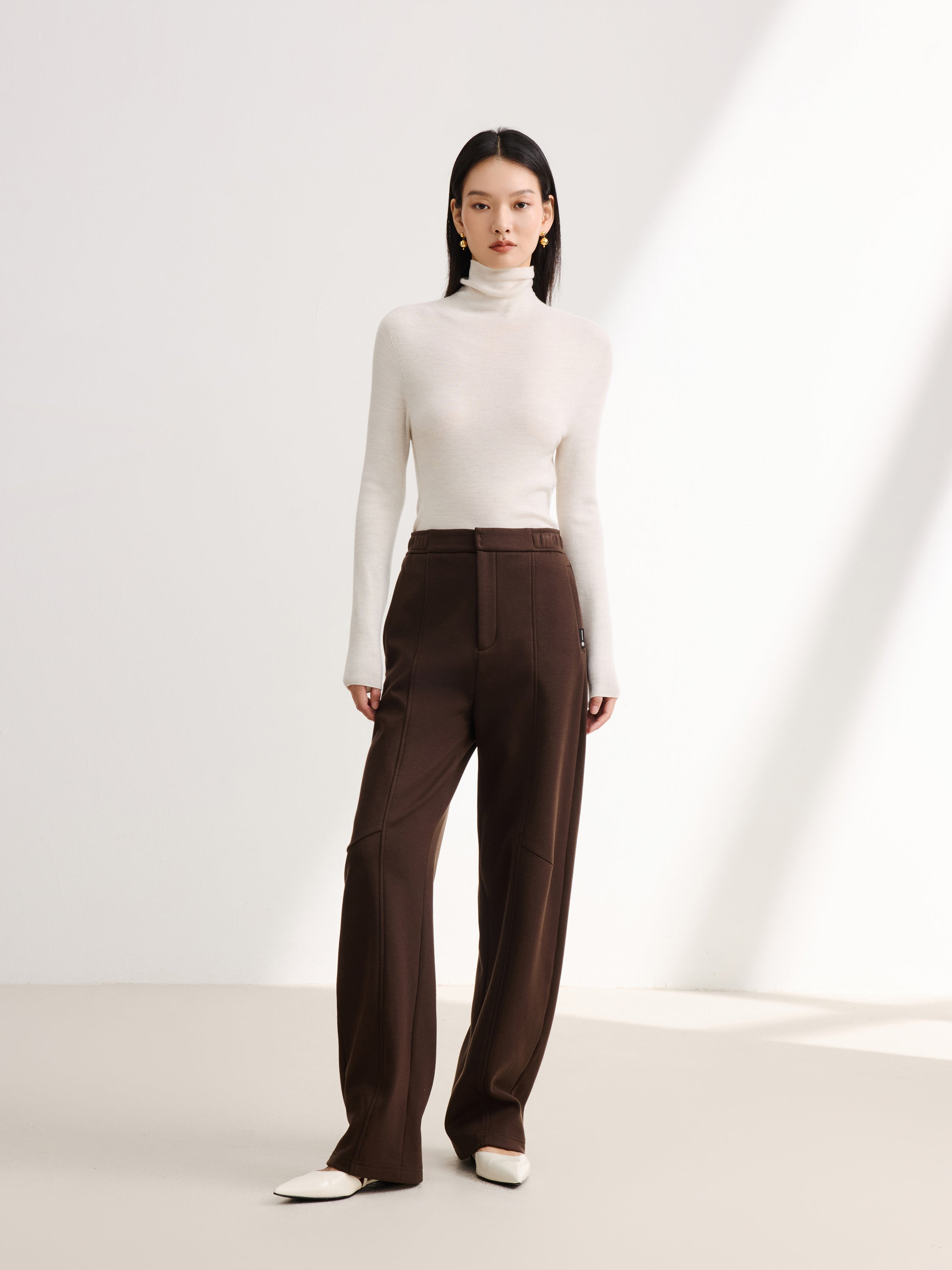 YAYING Brown Wide Leg Pants