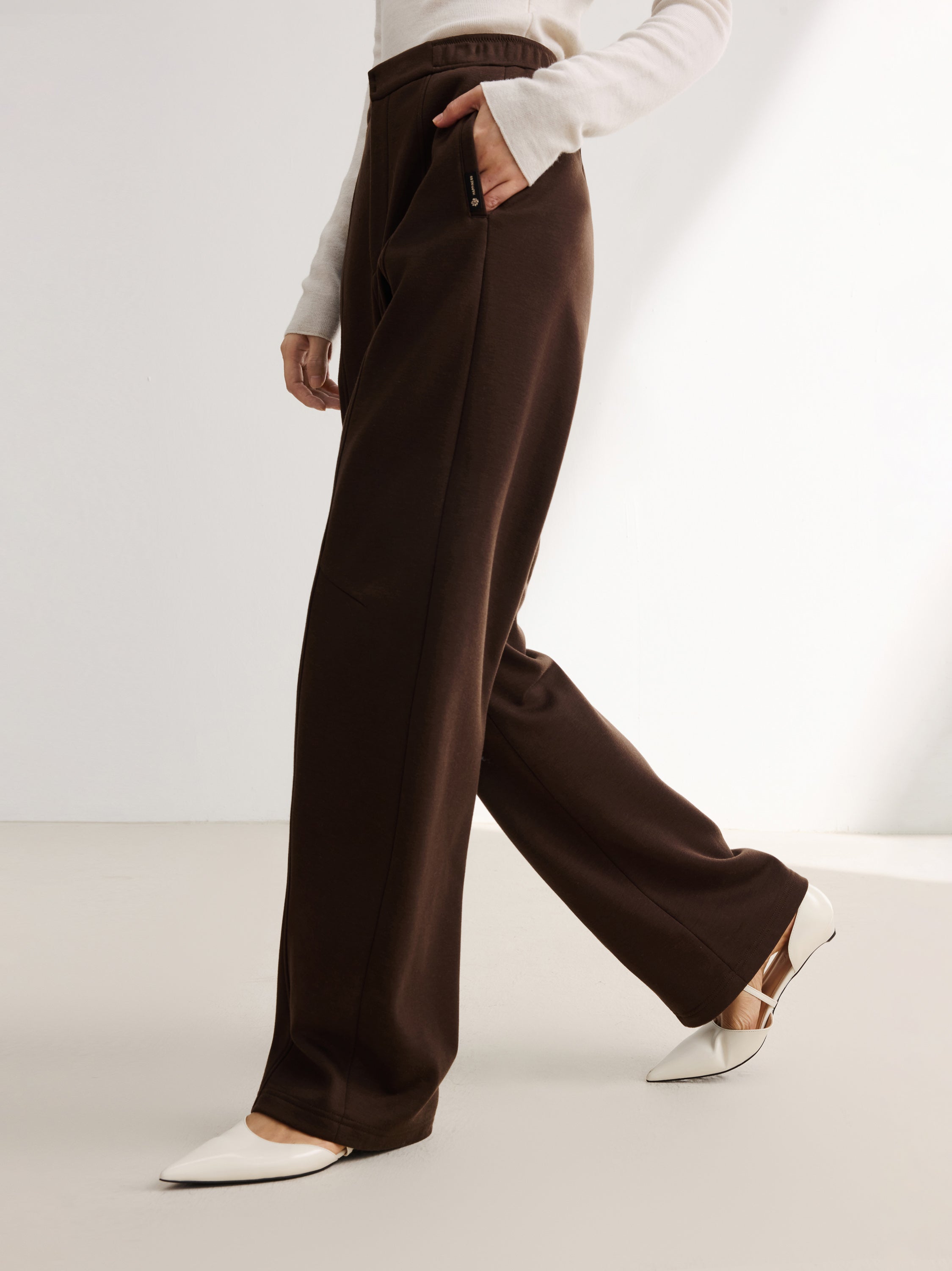 YAYING Brown Wide Leg Pants