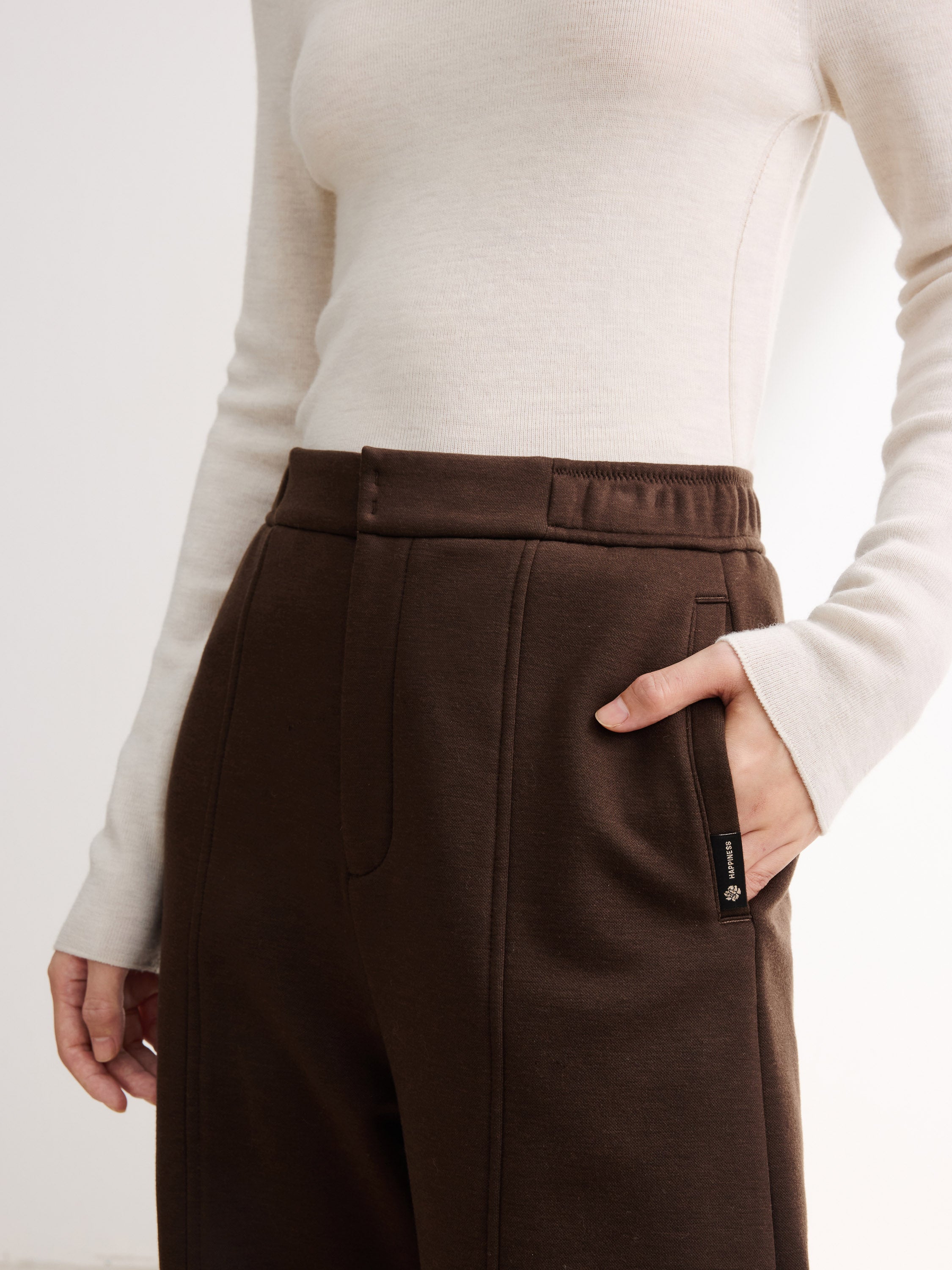 YAYING Brown Wide Leg Pants