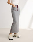 EP YAYING Grey Midi Dress