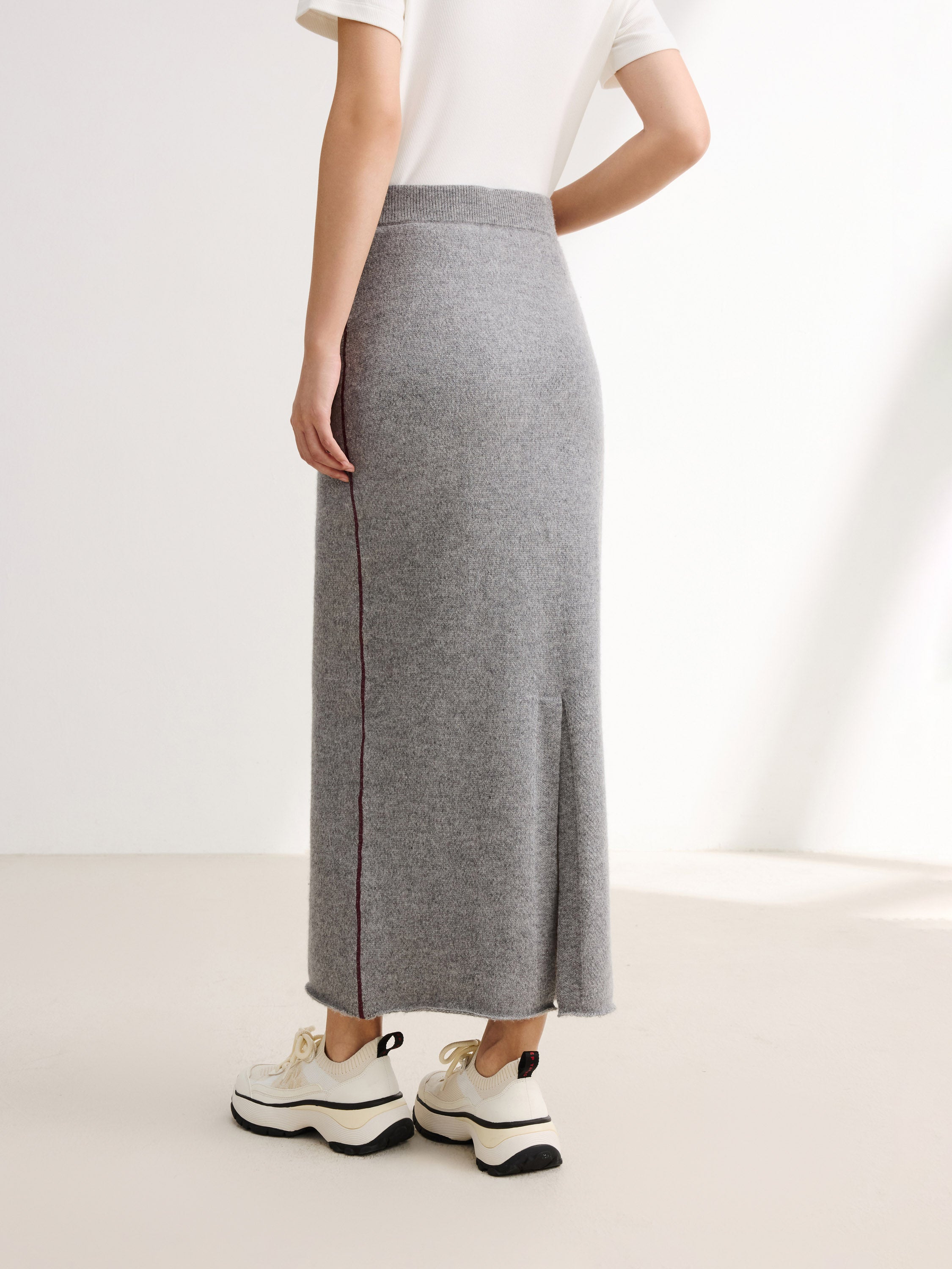 EP YAYING Grey Midi Dress