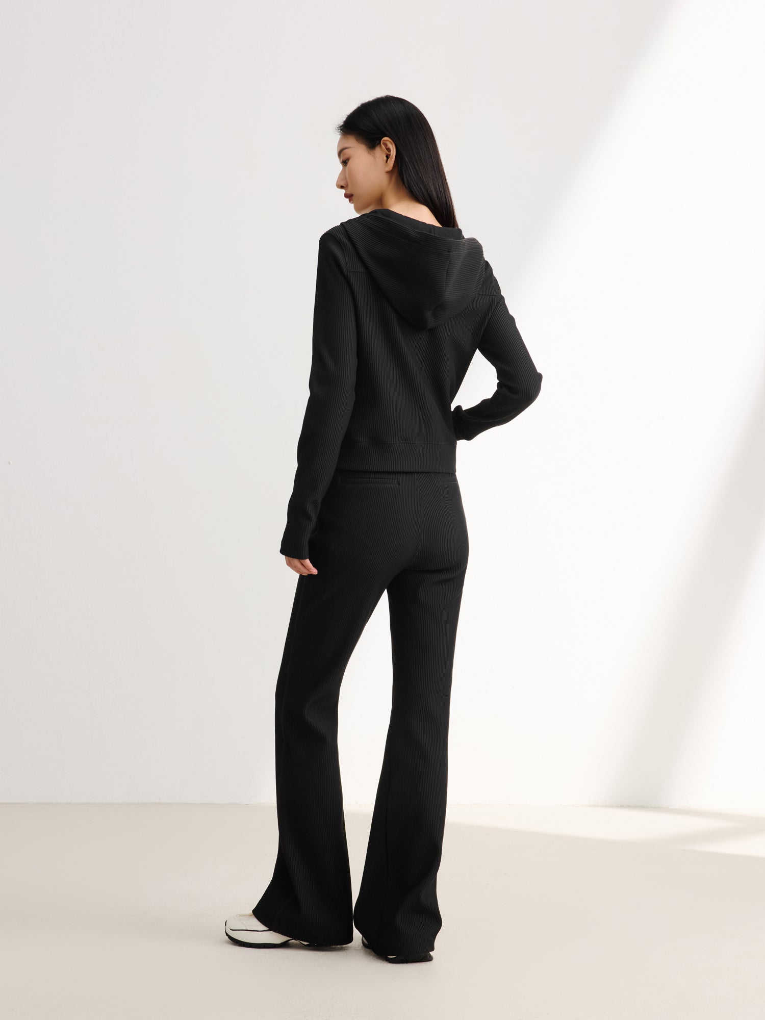 EP YAYING Black Slim Fit Long Sleeve Top
