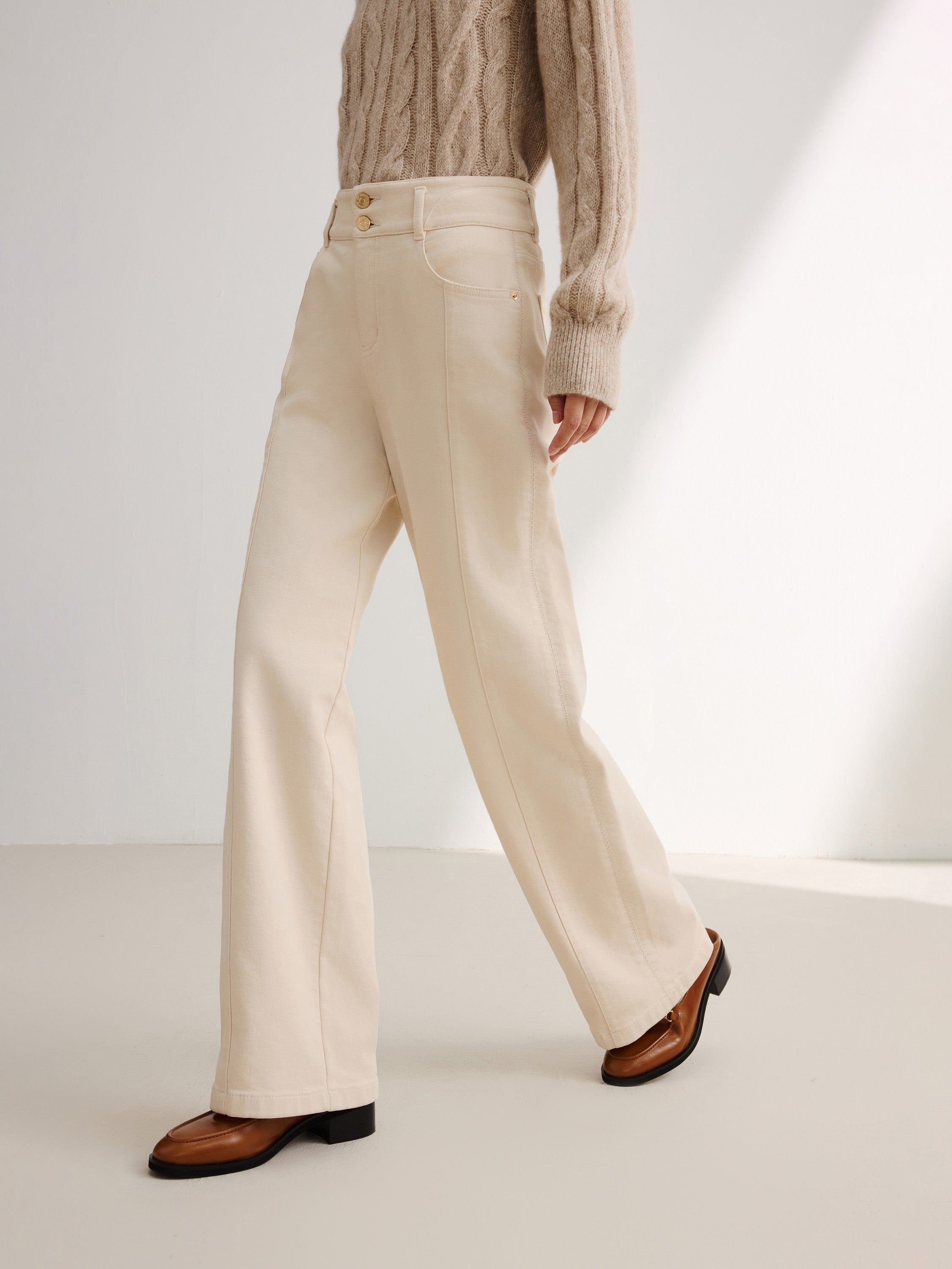EP YAYING Beige Trousers