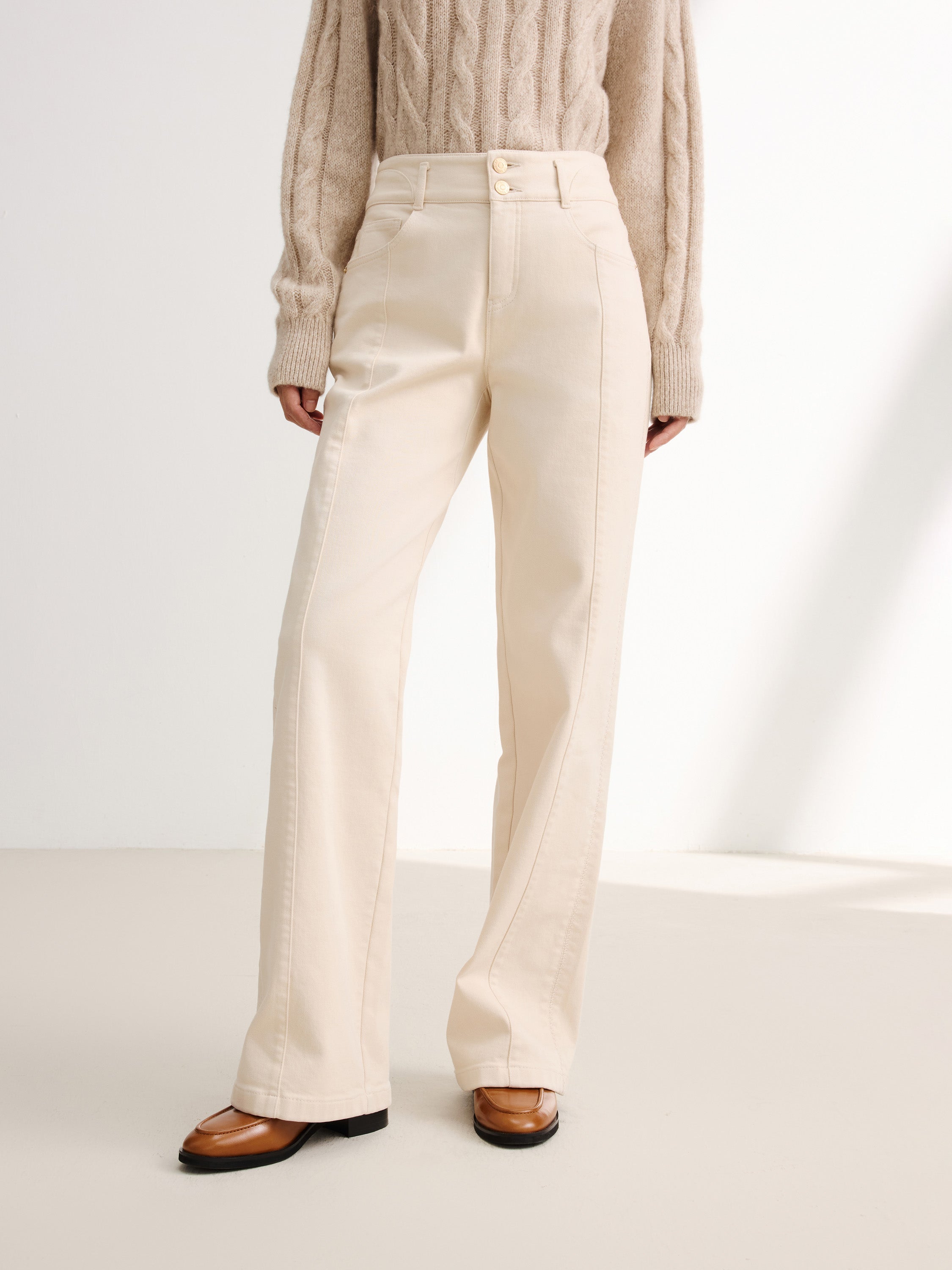EP YAYING Beige Trousers