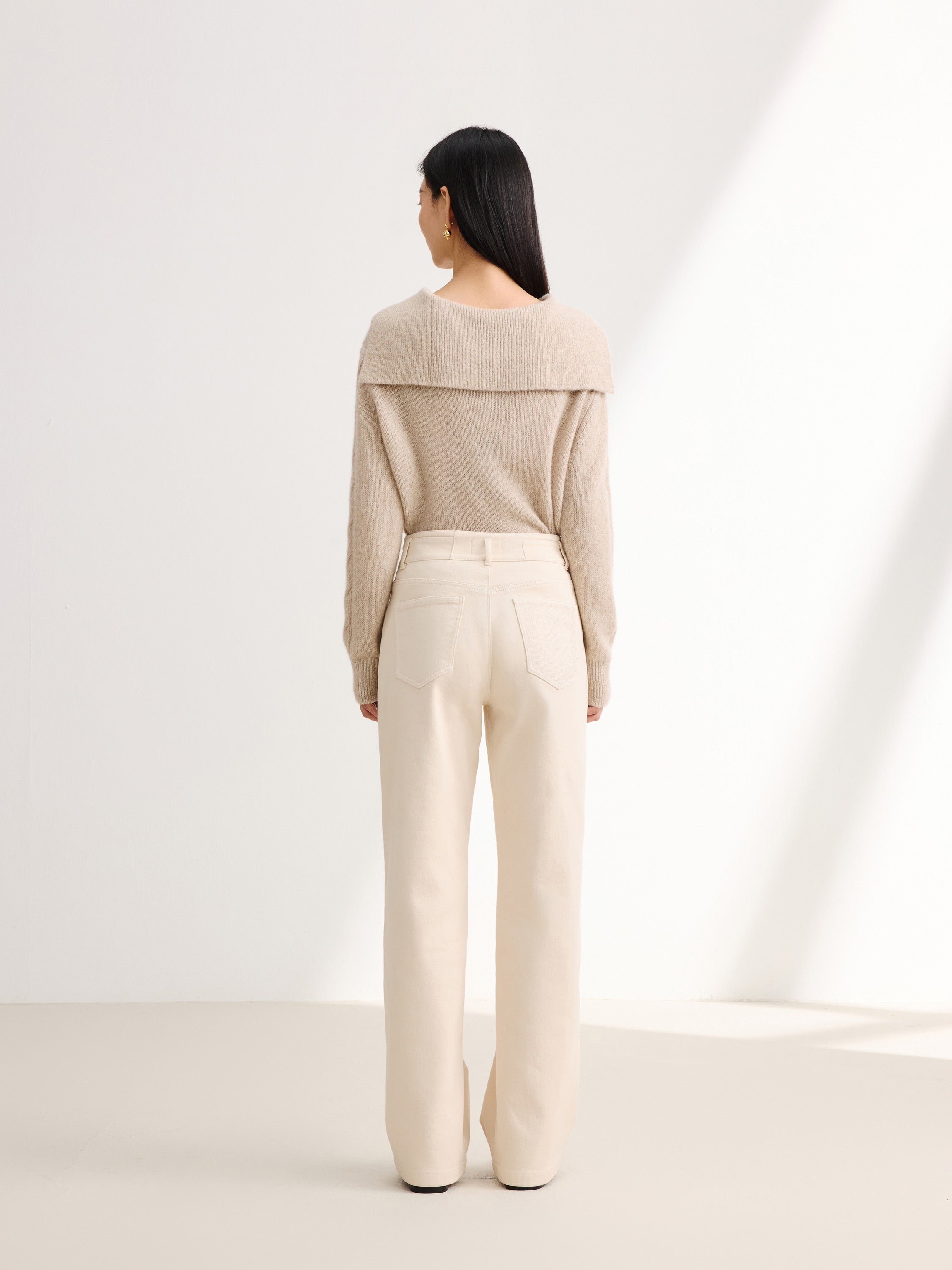 EP YAYING Beige Trousers