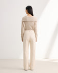 EP YAYING Beige Trousers