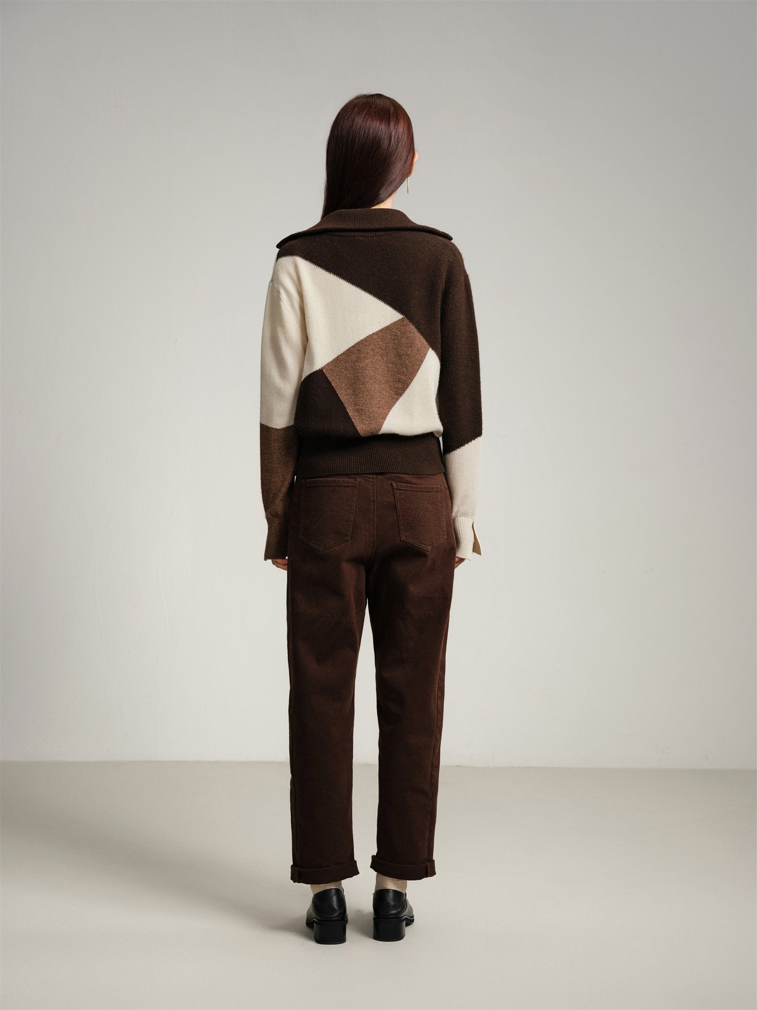 EP YAYING Blended Knitted Sweater
