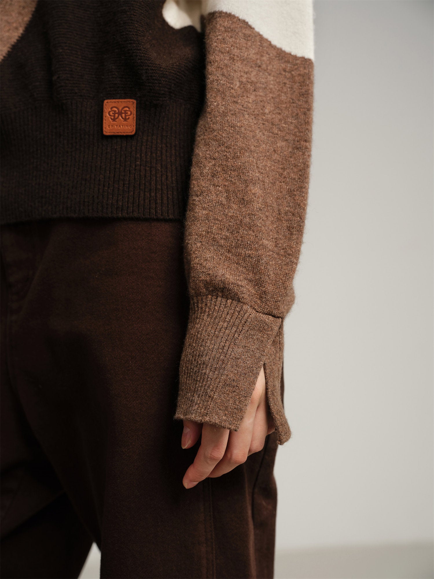 EP YAYING Blended Knitted Sweater