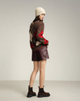 EP YAYING Multicolor Pattern Knit Cardigan