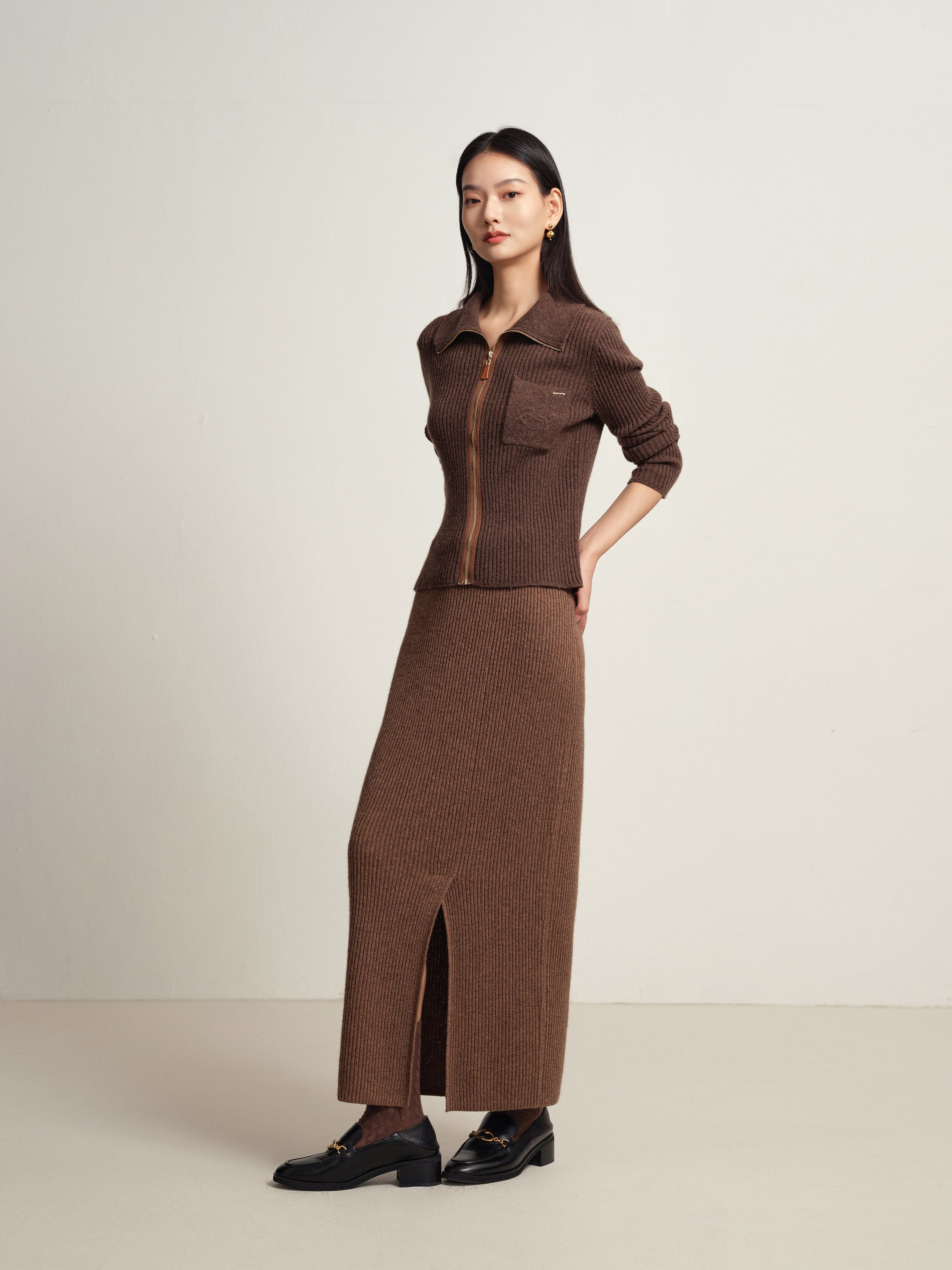 EP YAYING Brown Top