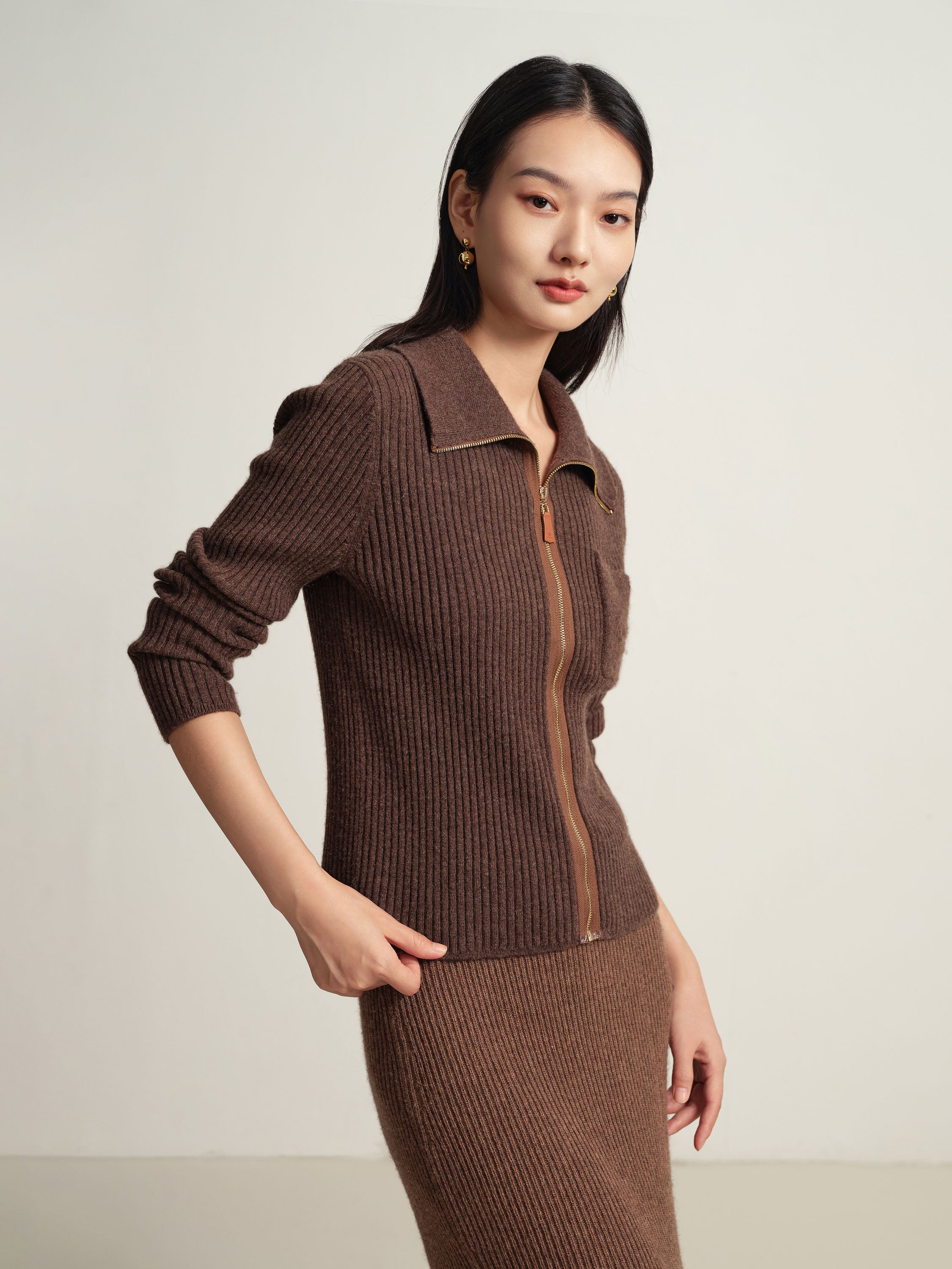 EP YAYING Brown Top