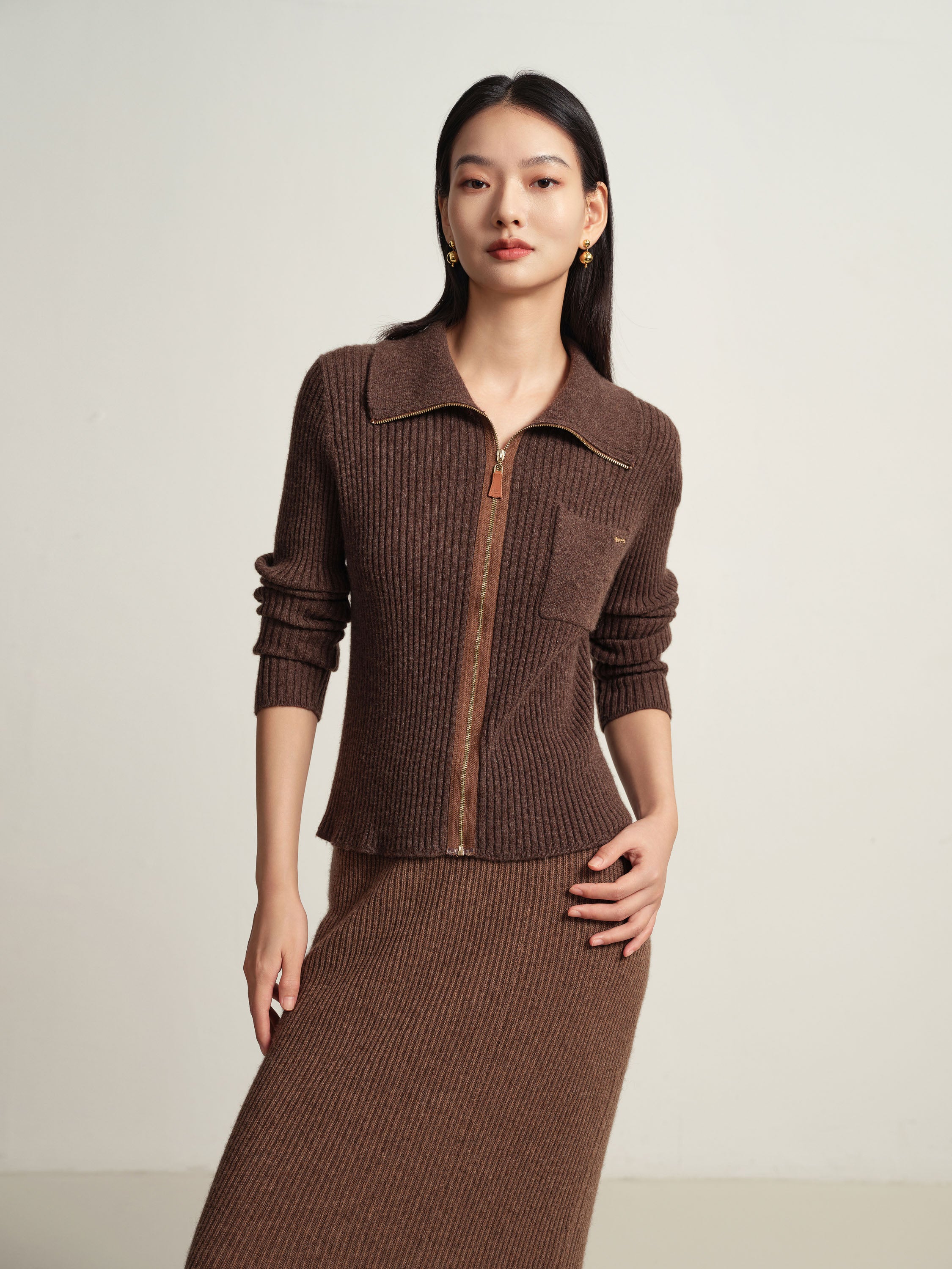 EP YAYING Brown Top