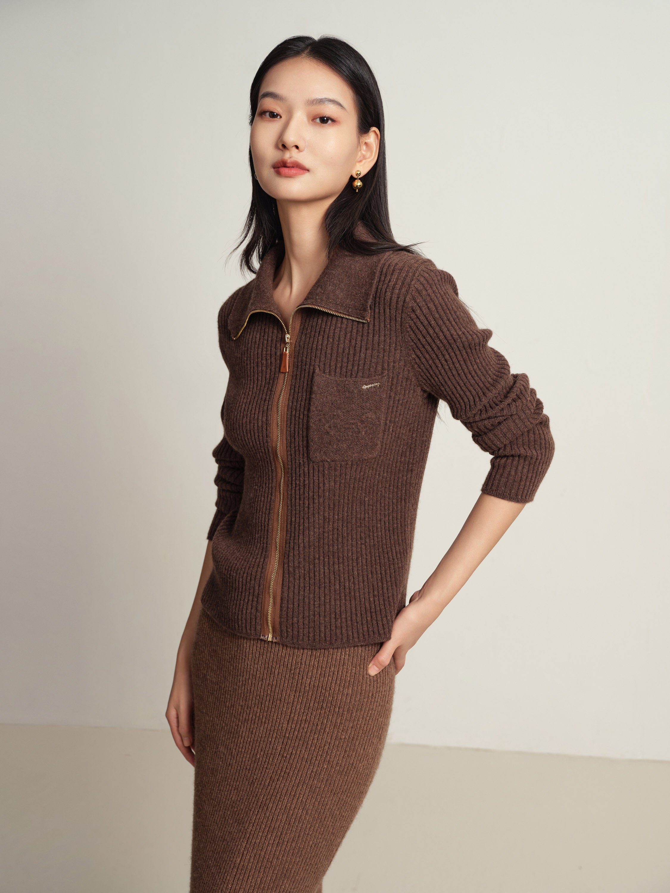 EP YAYING Brown Top