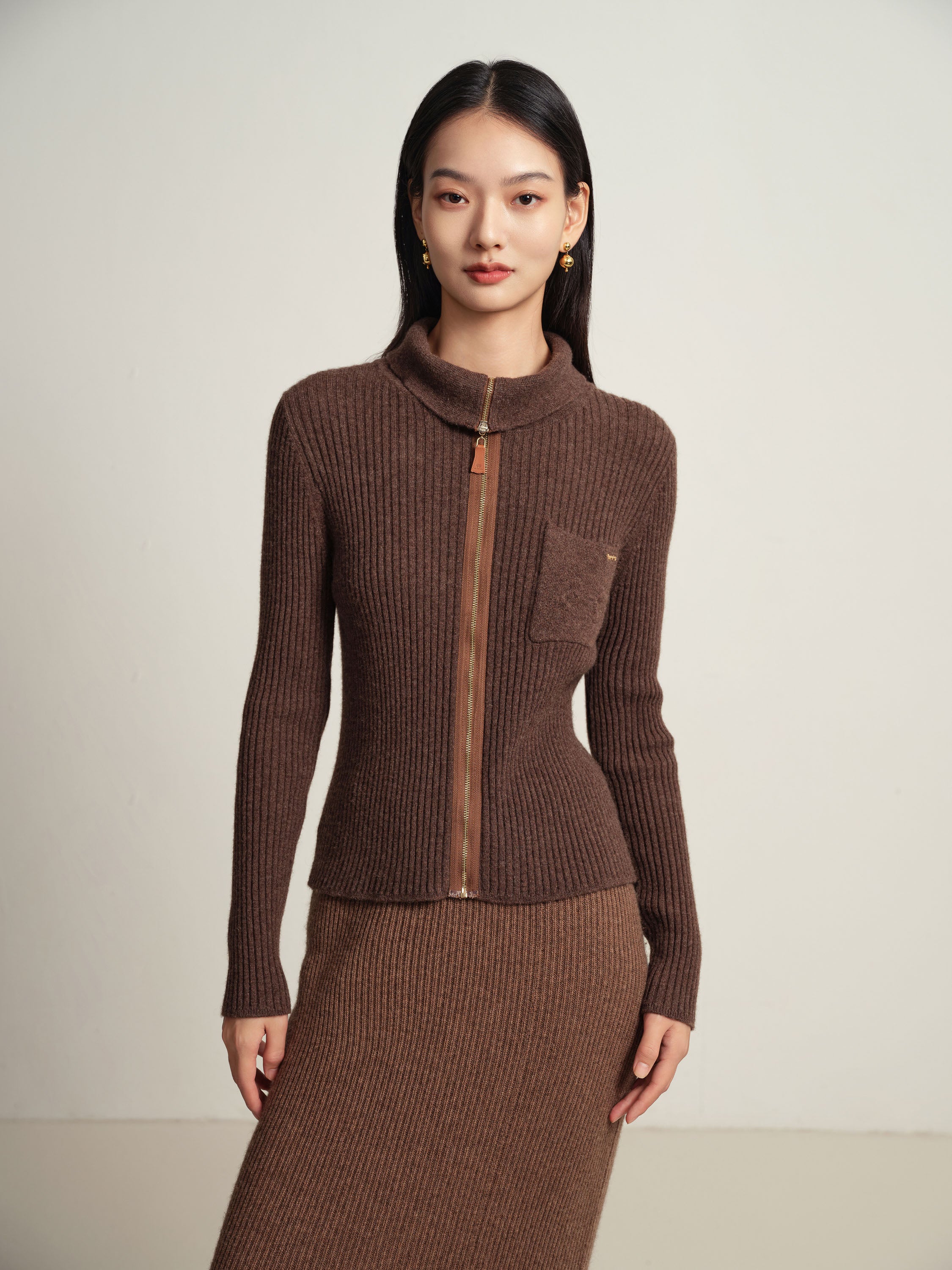 EP YAYING Brown Top