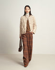 EP YAYING Beige Knit Cardigan