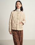 EP YAYING Beige Knit Cardigan