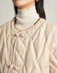 EP YAYING Beige Knit Cardigan