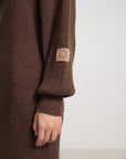 EP YAYING Brown Knit Dress