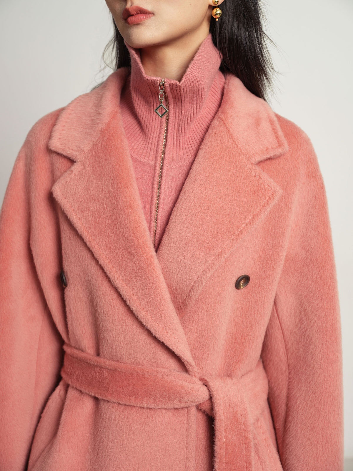 EP YAYING Wool Coat Coat